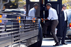 President Obama's Economic Road Show: Why The Bus? - CSMonitor.com