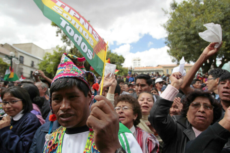 After 250mile protest march, indigenous reach Bolivian capital to face
