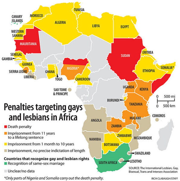 Homosexuality: The countries where it is illegal to be gay